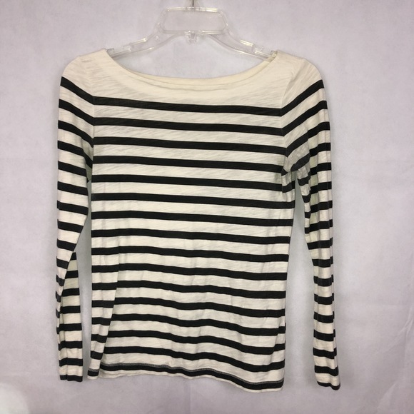 LOFT Tops - Ann Taylor Loft Striped Long Sleeve Top XS Petite